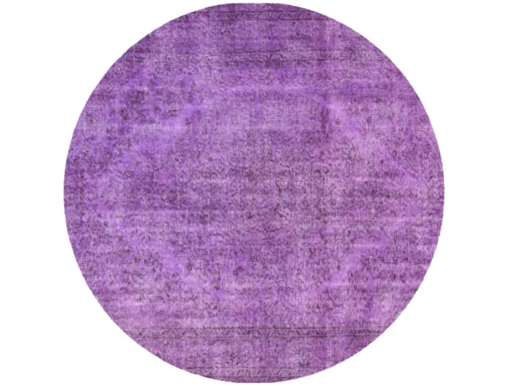 Lila Türkei Vintage Teppich 170 x 170 cm