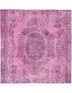 Rose Tyrkiet Vintagetæppe 163 x 163 cm