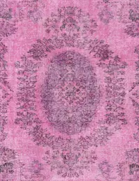 Rosa Türkei Vintage Teppich 163 x 163 cm - view 3