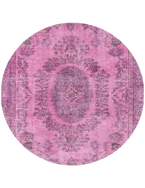 Rosa Türkei Vintage Teppich 163 x 163 cm