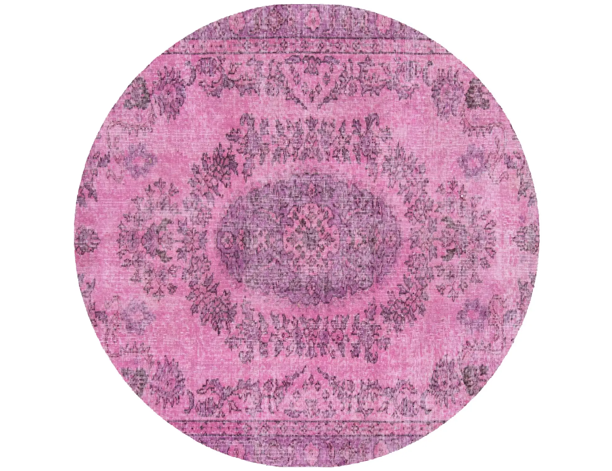 Rosa Türkei Vintage Teppich 163 x 163 cm