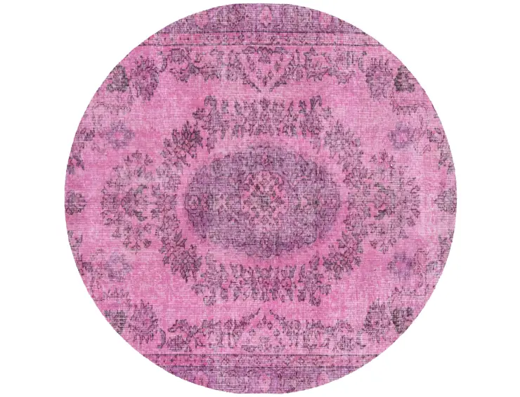 Rosa Türkei Vintage Teppich 163 x 163 cm