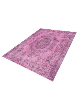 Roze Turkije Vintage Tapijt 240 x 163 cm - view 1