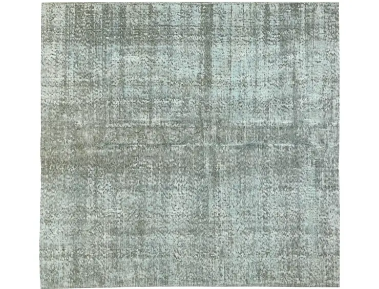 Grau Türkei Vintage Teppich 150 x 150 cm