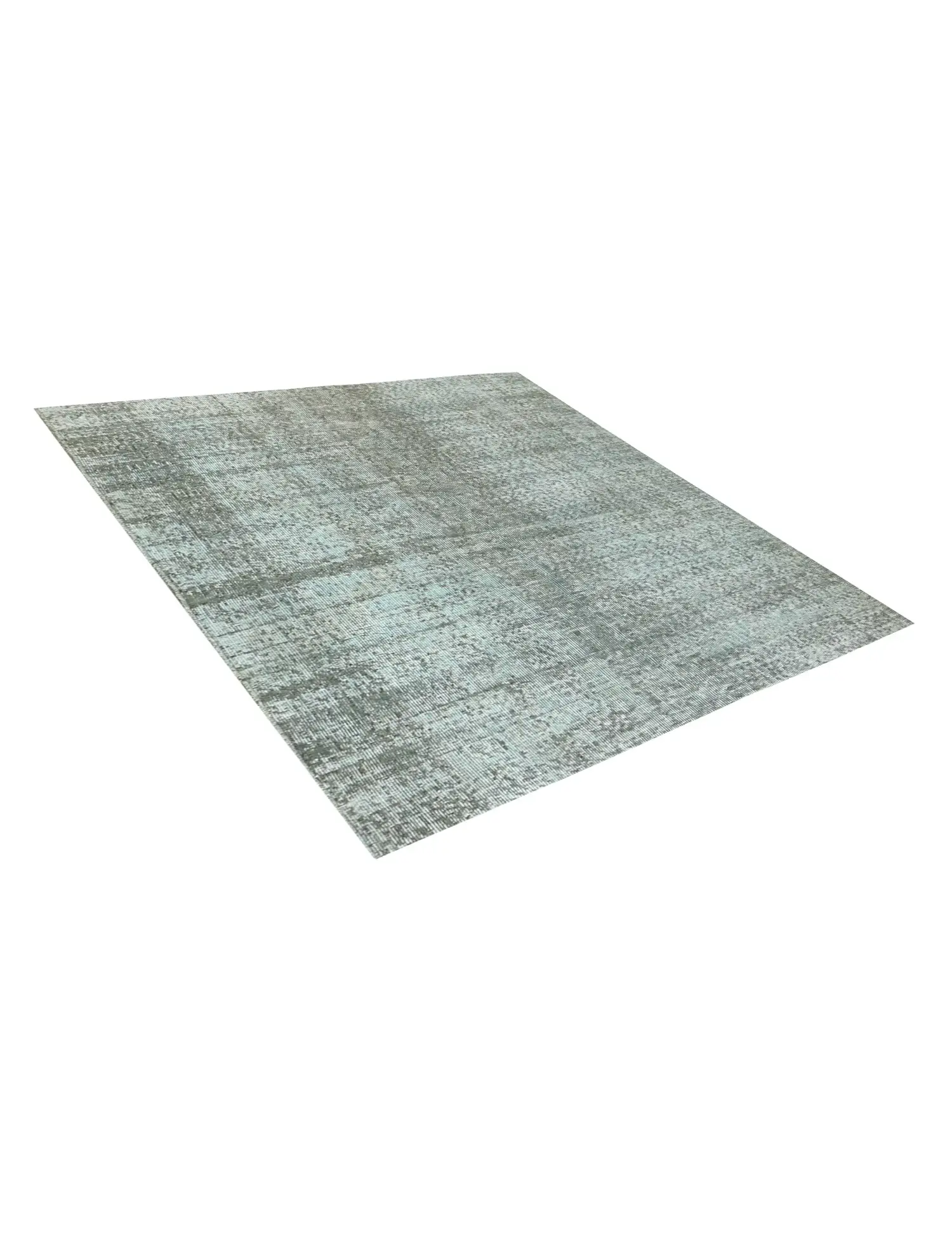 Grey Turkey Vintage Carpet 150 x 150 cm - Unique Handmade Carpet