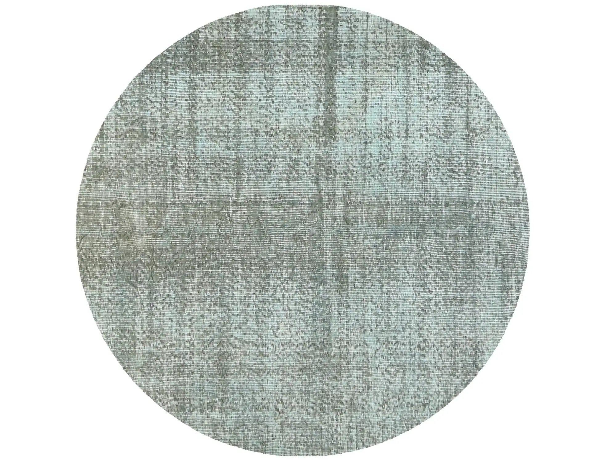 Grau Türkei Vintage Teppich 150 x 150 cm