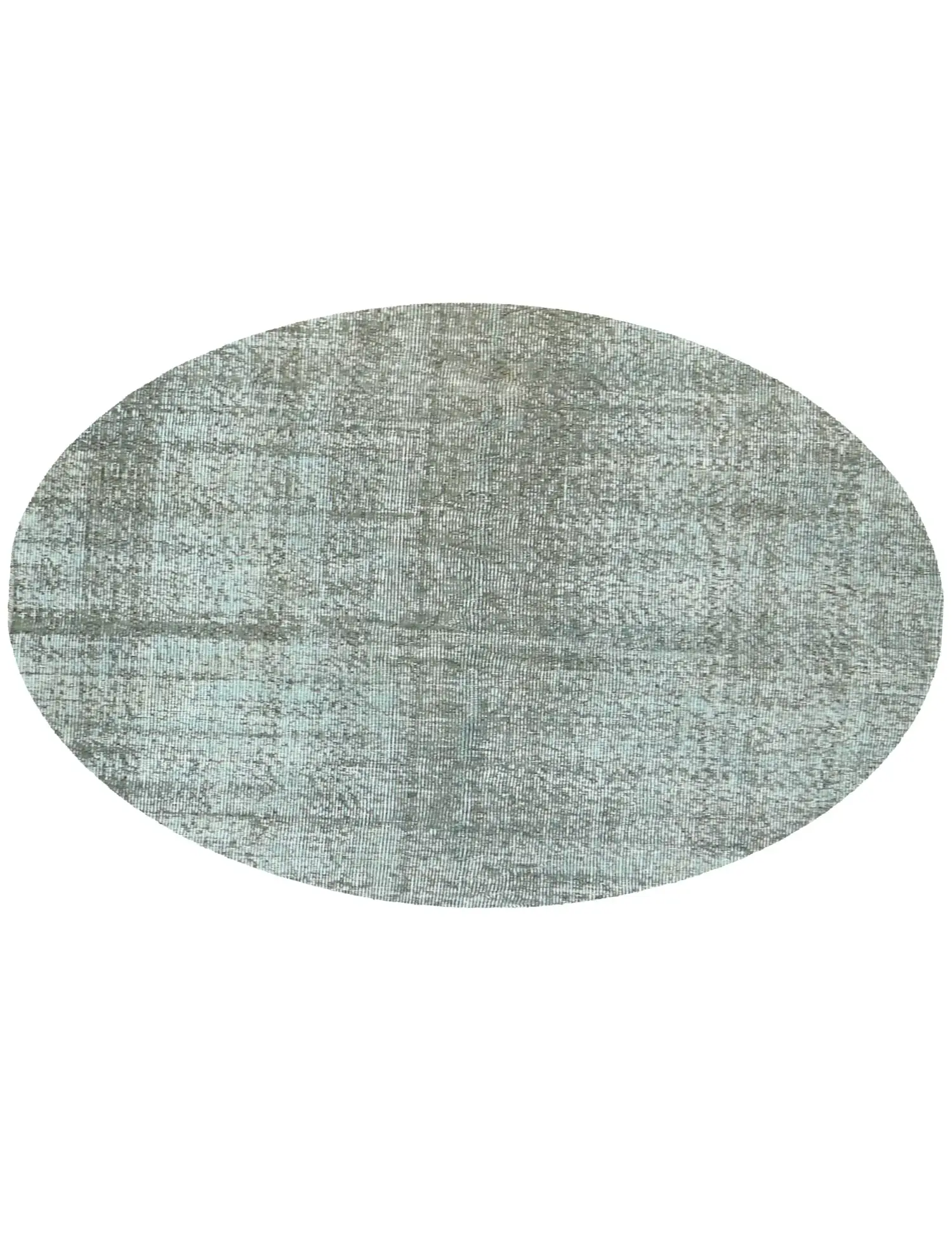 Grau Türkei Vintage Teppich 150 x 150 cm - Einzigartiger handgefertigter Teppich