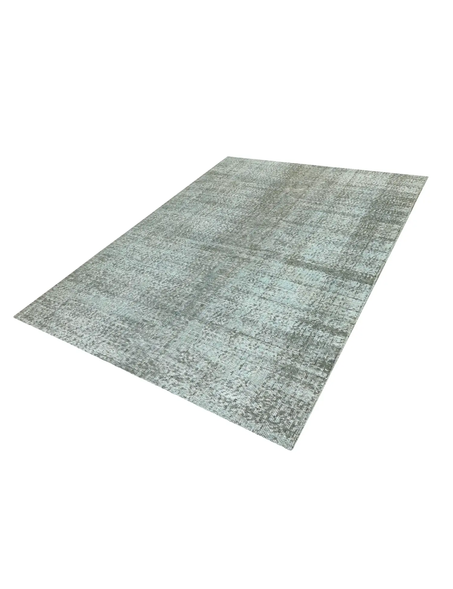Grau Türkei Vintage Teppich 200 x 150 cm - Einzigartiger handgefertigter Teppich