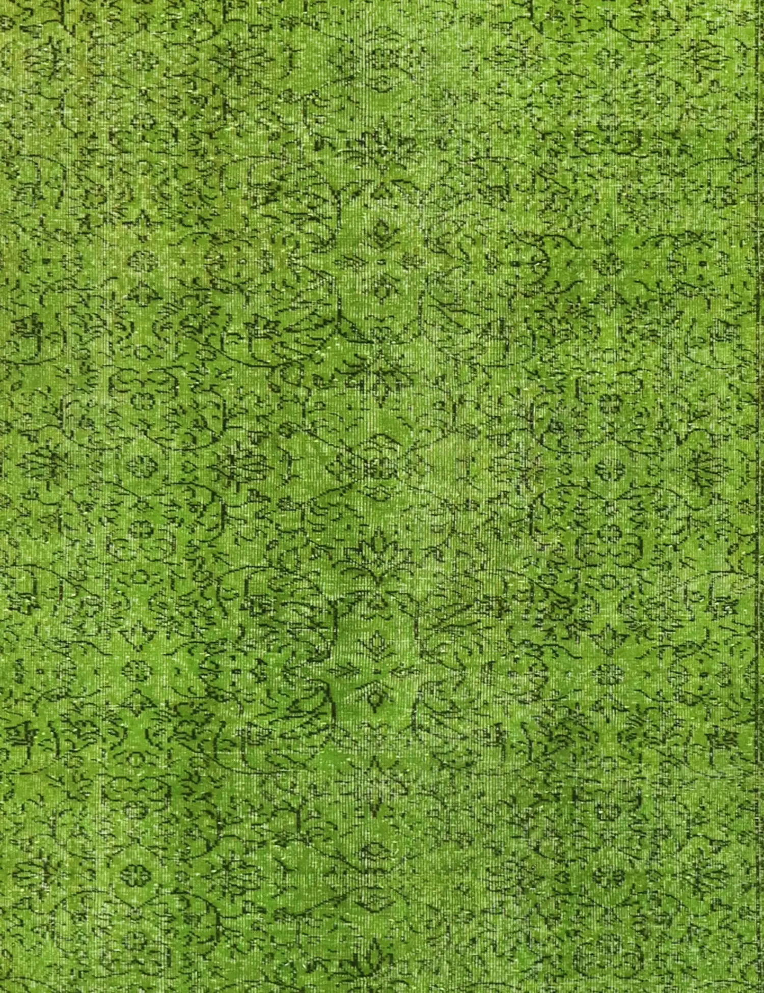 Grün Türkei Vintage Teppich 170 x 170 cm - Einzigartiger handgefertigter Teppich