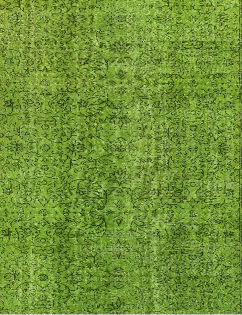 Grön Turkiet vintage matta 170 x 170 cm - view 3