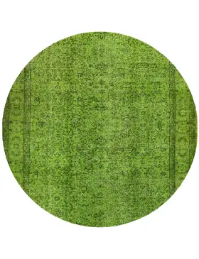 Grün Türkei Vintage Teppich 170 x 170 cm