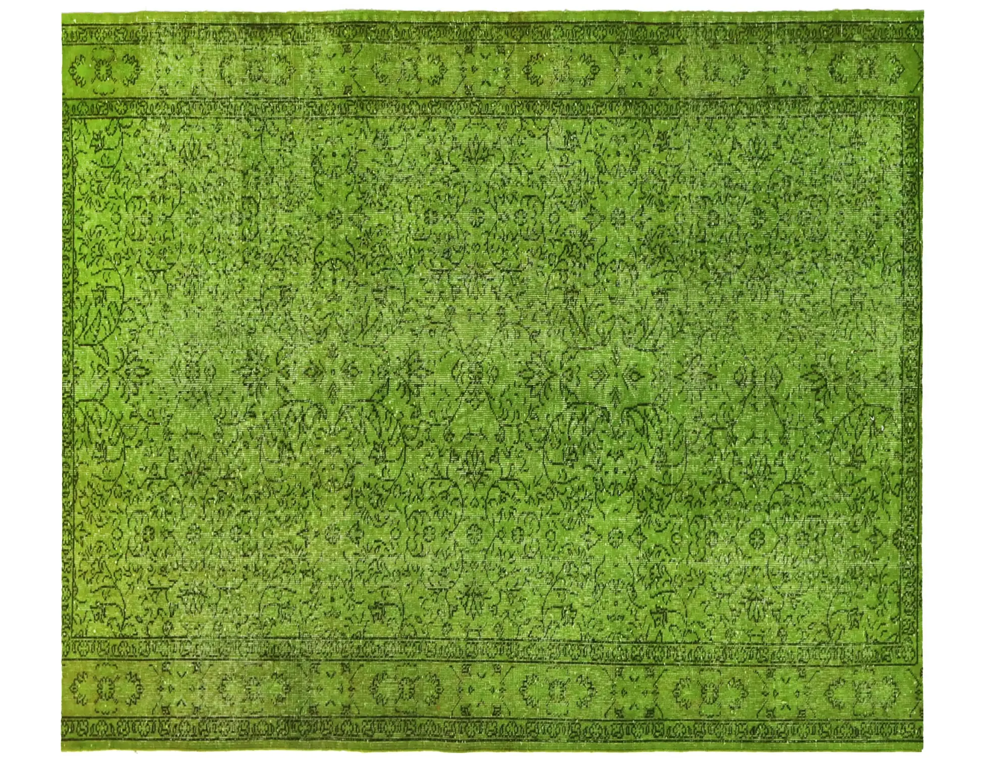 Grün Türkei Vintage Teppich 240 x 170 cm