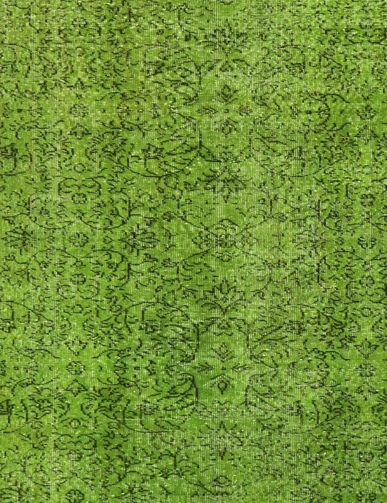 Grün Türkei Vintage Teppich 240 x 170 cm - Einzigartiger handgefertigter Teppich
