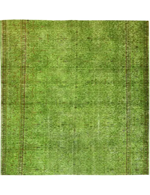 Groen Turkije Vintage Tapijt 168 x 168 cm