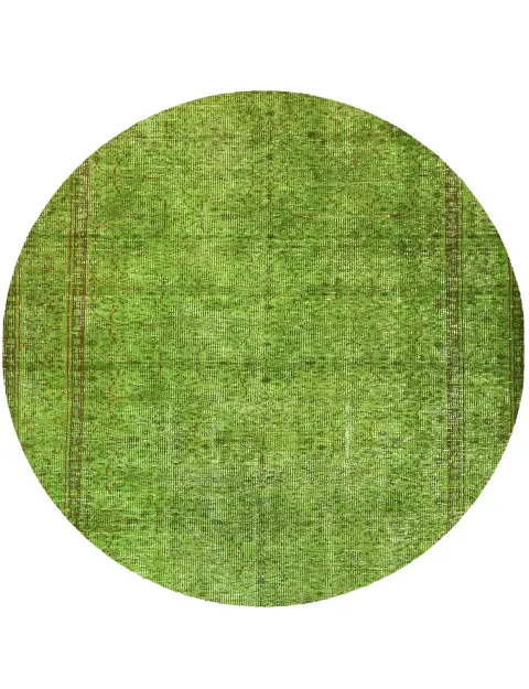 Groen Turkije Vintage Tapijt 168 x 168 cm