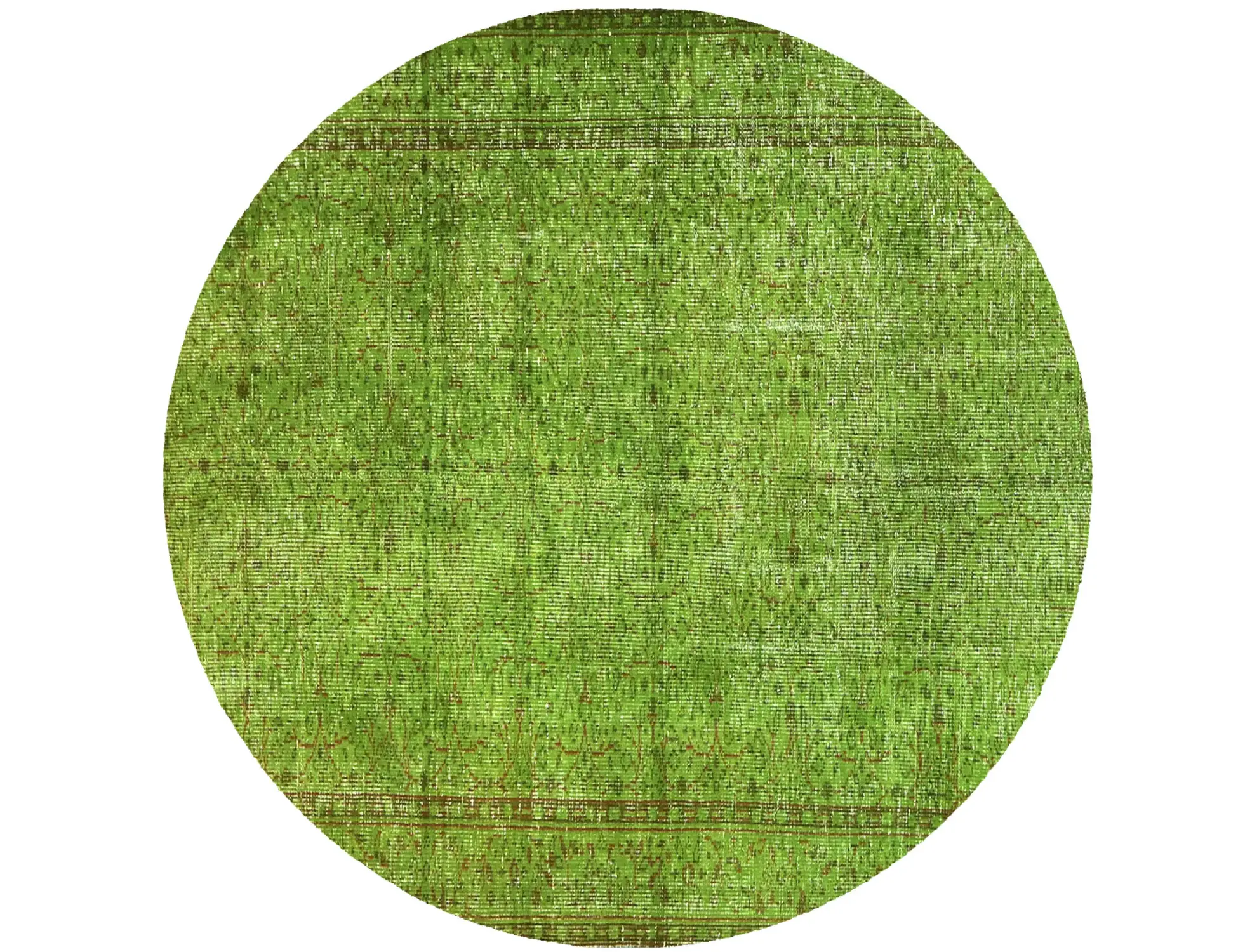 Grün Türkei Vintage Teppich 168 x 168 cm