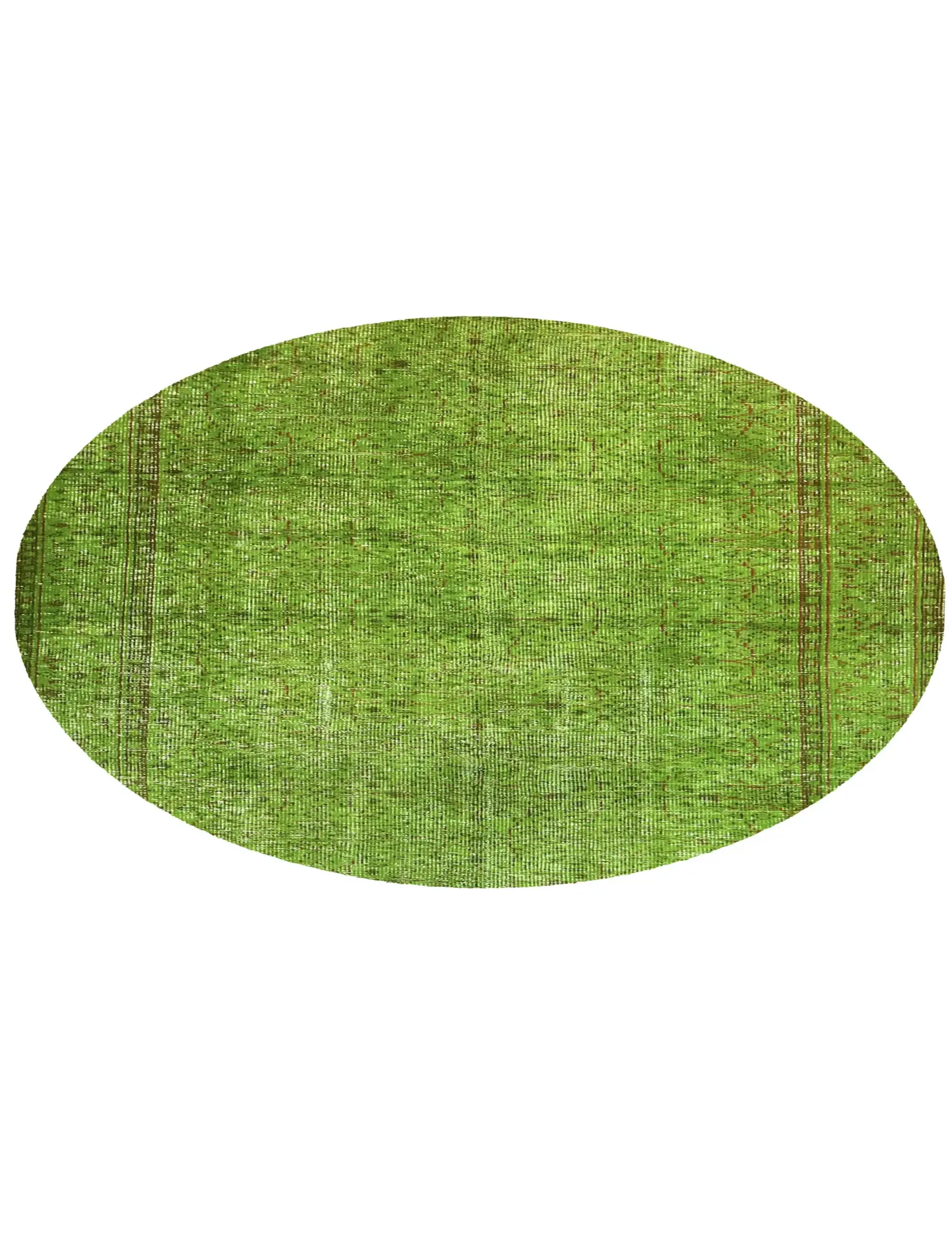 Grün Türkei Vintage Teppich 168 x 168 cm - Einzigartiger handgefertigter Teppich