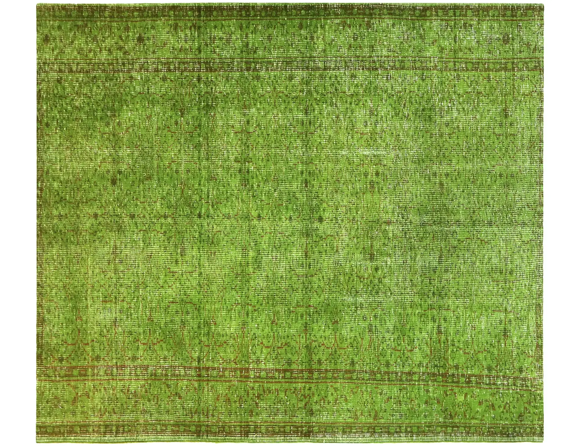 Grün Türkei Vintage Teppich 240 x 168 cm