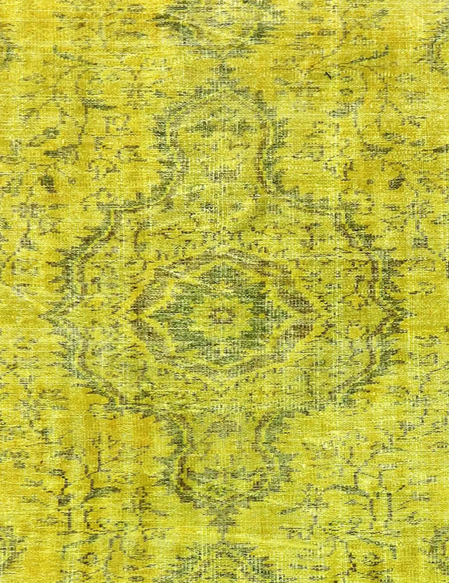 Green Turkey Vintage Carpet 156 x 156 cm - Unique Handmade Carpet