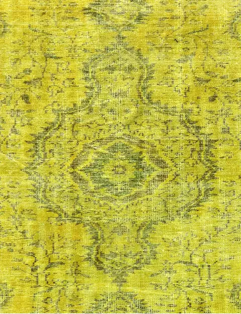 Grön Turkiet vintage matta 156 x 156 cm - view 3
