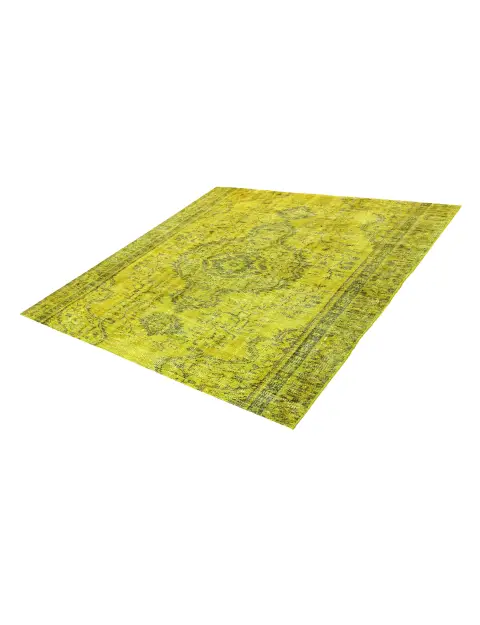 Grön Turkiet vintage matta 156 x 156 cm - view 1
