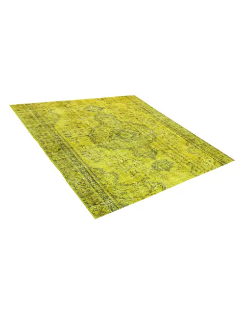 Grön Turkiet vintage matta 156 x 156 cm - view 2