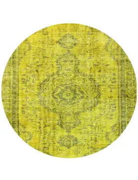 Grün Türkei Vintage Teppich 156 x 156 cm