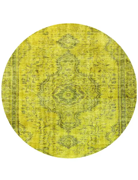 Vihreä Turkki vintage matot 156 x 156 cm