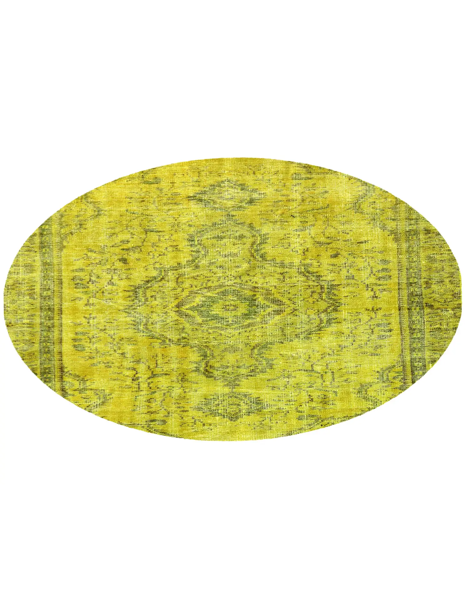 Green Turkey Vintage Carpet 156 x 156 cm - Unique Handmade Carpet