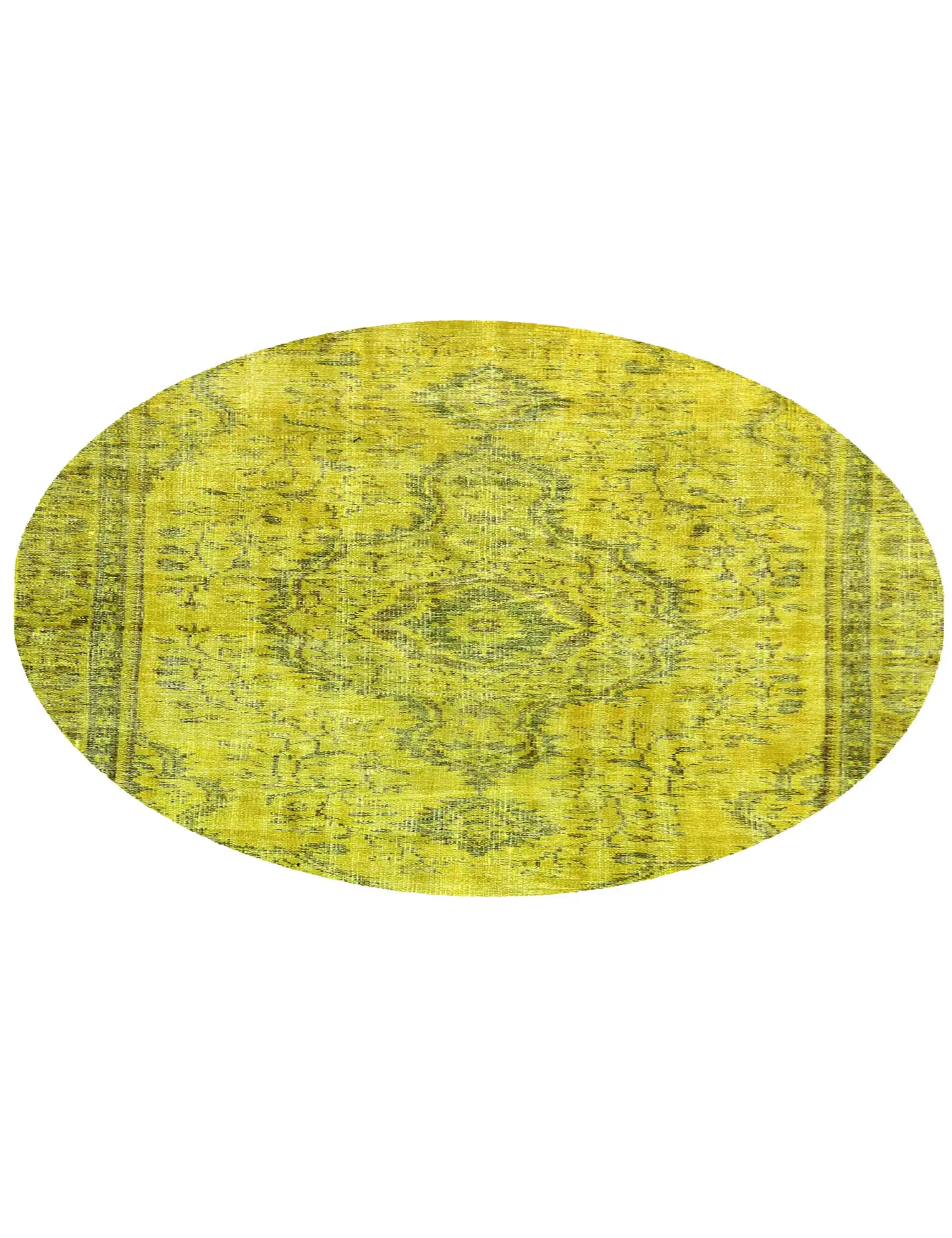 Green Turkey Vintage Carpet 156 x 156 cm - Unique Handmade Carpet