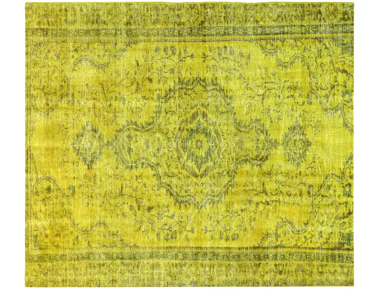 Grün Türkei Vintage Teppich 220 x 156 cm