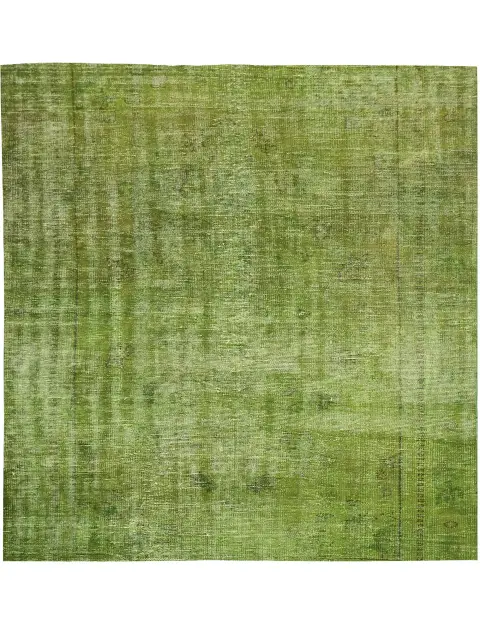 Groen Turkije Vintage Tapijt 180 x 180 cm