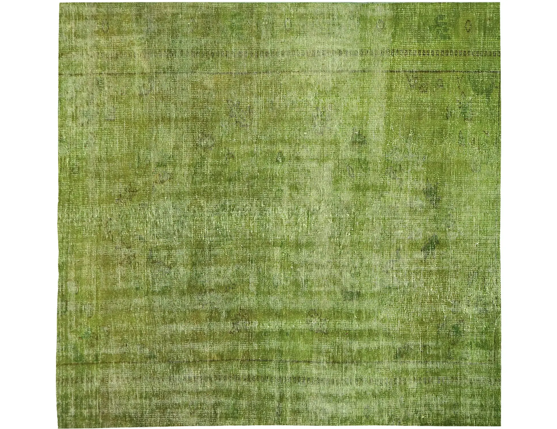 Grün Türkei Vintage Teppich 180 x 180 cm