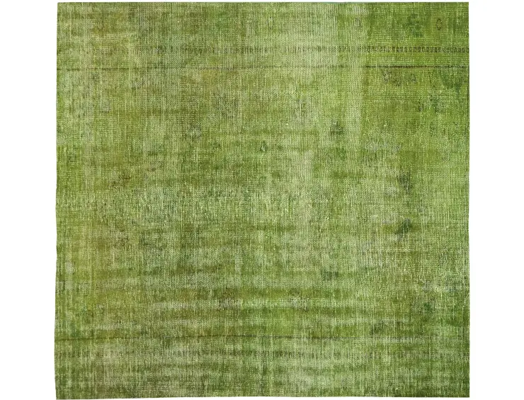 Grün Türkei Vintage Teppich 180 x 180 cm