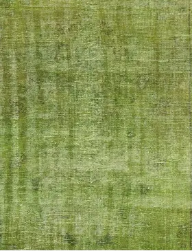Verde Turquía Alfombra vintage 180 x 180 cm - view 3