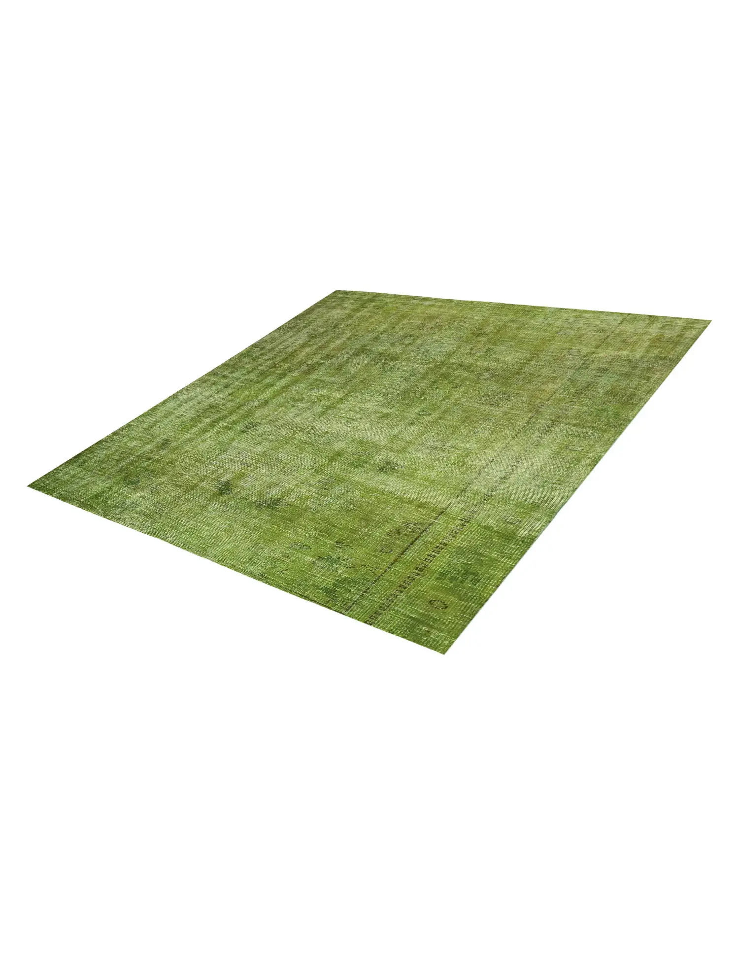 Grün Türkei Vintage Teppich 180 x 180 cm - Einzigartiger handgefertigter Teppich