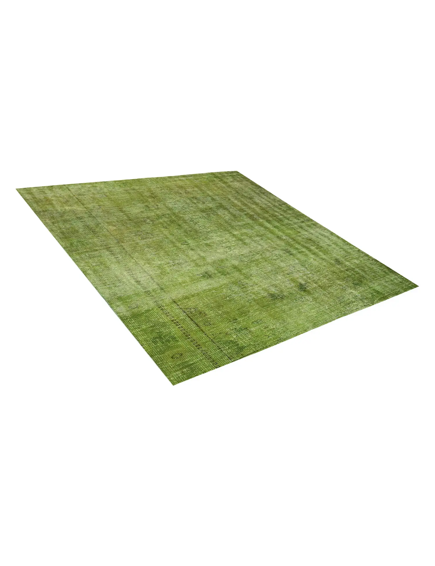 Grün Türkei Vintage Teppich 180 x 180 cm - Einzigartiger handgefertigter Teppich