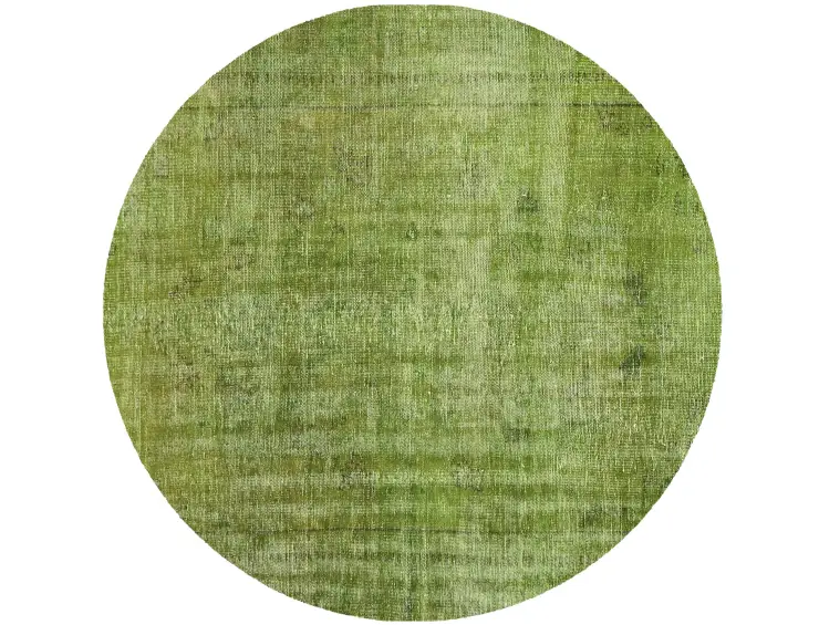 Grün Türkei Vintage Teppich 180 x 180 cm