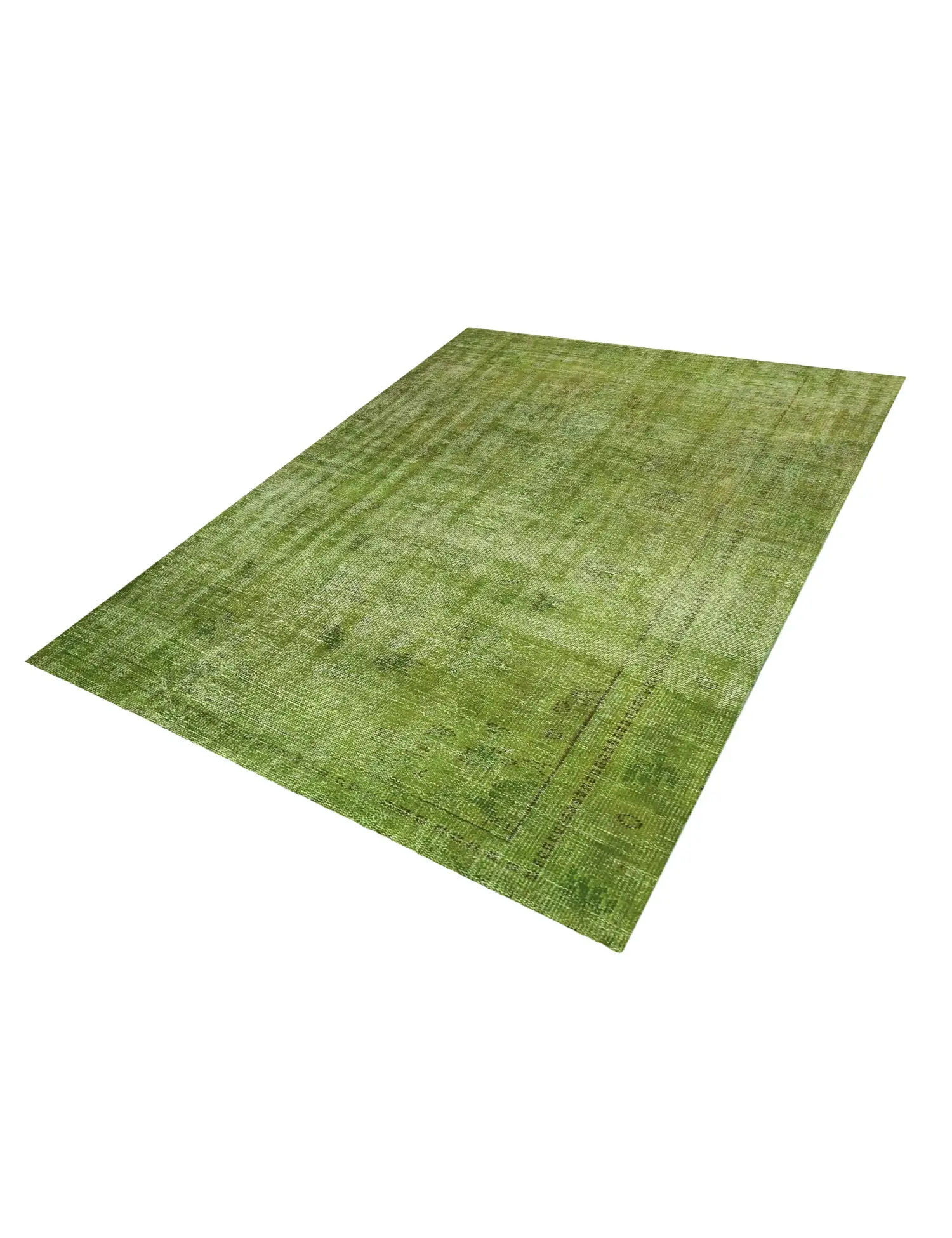 Grün Türkei Vintage Teppich 250 x 180 cm - Einzigartiger handgefertigter Teppich