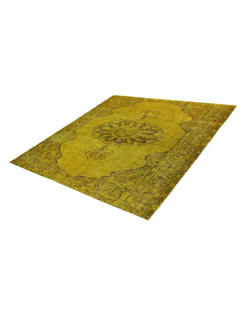 Gul Turkiet vintage matta 142 x 142 cm - view 1