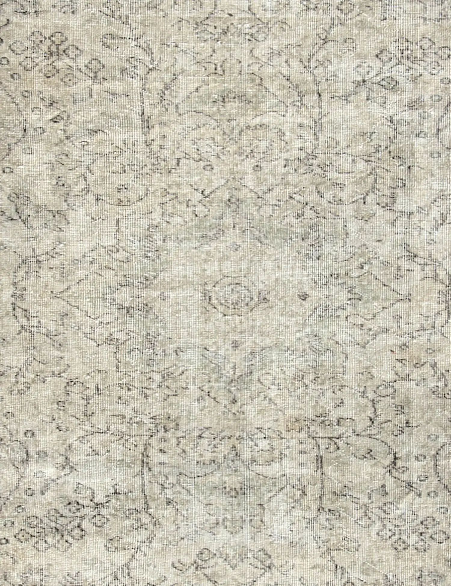 Beige Türkei Vintage Teppich 160 x 160 cm - Einzigartiger handgefertigter Teppich