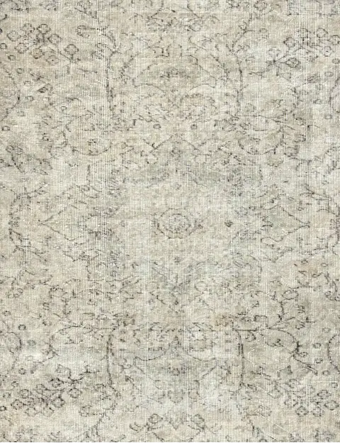 Beige Turkije Vintage Tapijt 160 x 160 cm - view 3