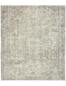 Beige Tyrkia vintage teppe 210 x 160 cm