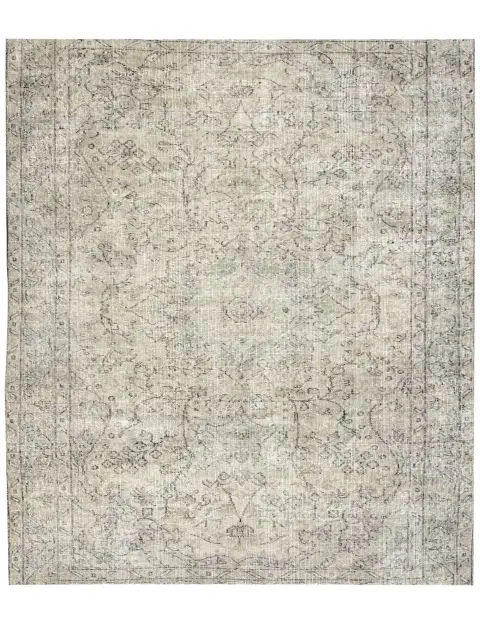 Beige Turkije Vintage Tapijt 210 x 160 cm