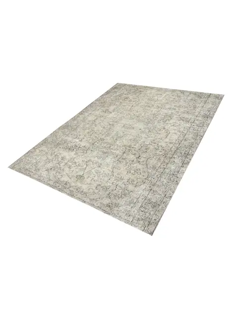 Beige Turkije Vintage Tapijt 210 x 160 cm - view 1