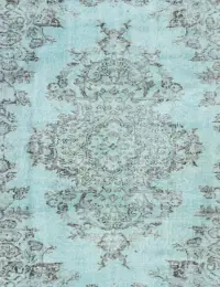 Blau Türkei Vintage Teppich 163 x 163 cm - view 3