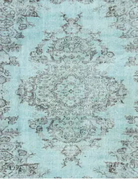 Blau Türkei Vintage Teppich 163 x 163 cm - view 3