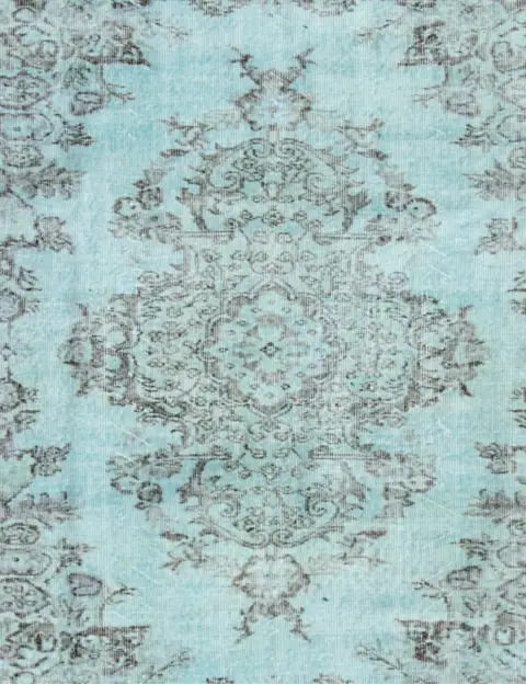Blauw Turkije Vintage Tapijt 163 x 163 cm - view 3