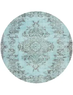 Blau Türkei Vintage Teppich 163 x 163 cm