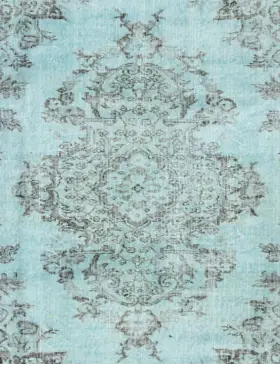 Blau Türkei Vintage Teppich 163 x 163 cm - view 3